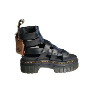 Dr. Martens Ricki Gladiator Platform Sandals Women 7-7.5 US 38 EU Black Leather